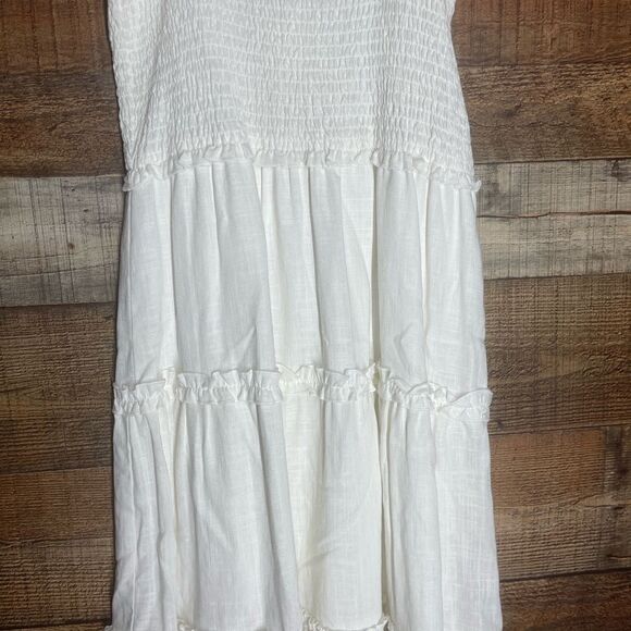 GB girls white smocked tiered‎ sundress spaghetti straps, size XL new with tags - Picture 7 of 12